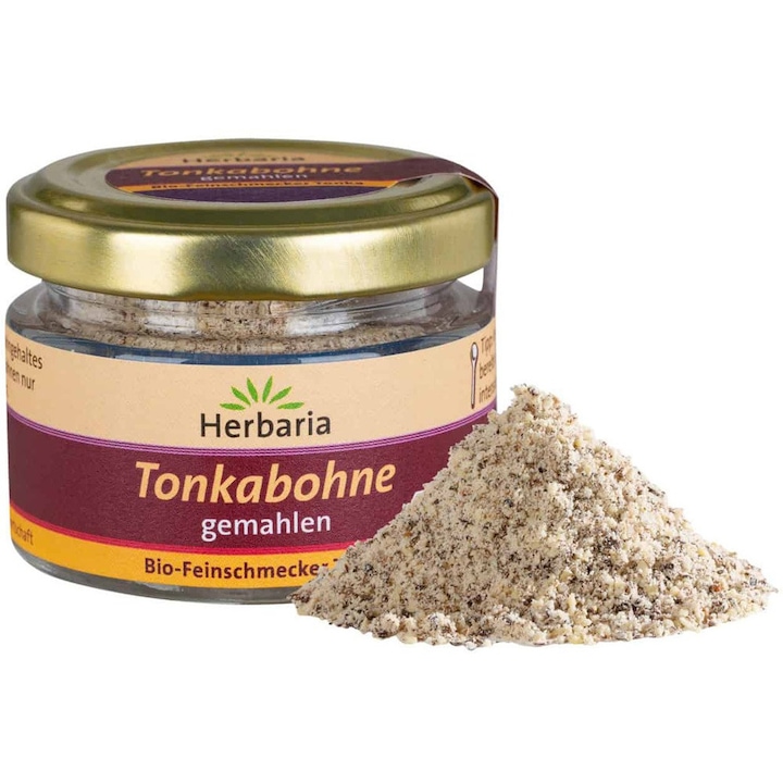 Boabe de tonka bio, macinate 10g Herbaria