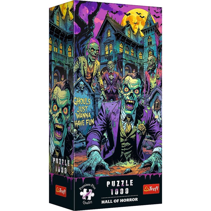 Пъзел Trefl Premium Plus - Hall of Horror, Зомби, 1000 части