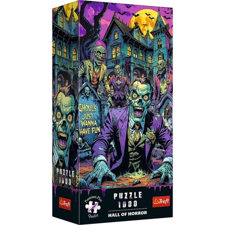 Puzzle trefl 1000 premium plus sala groazei zombi