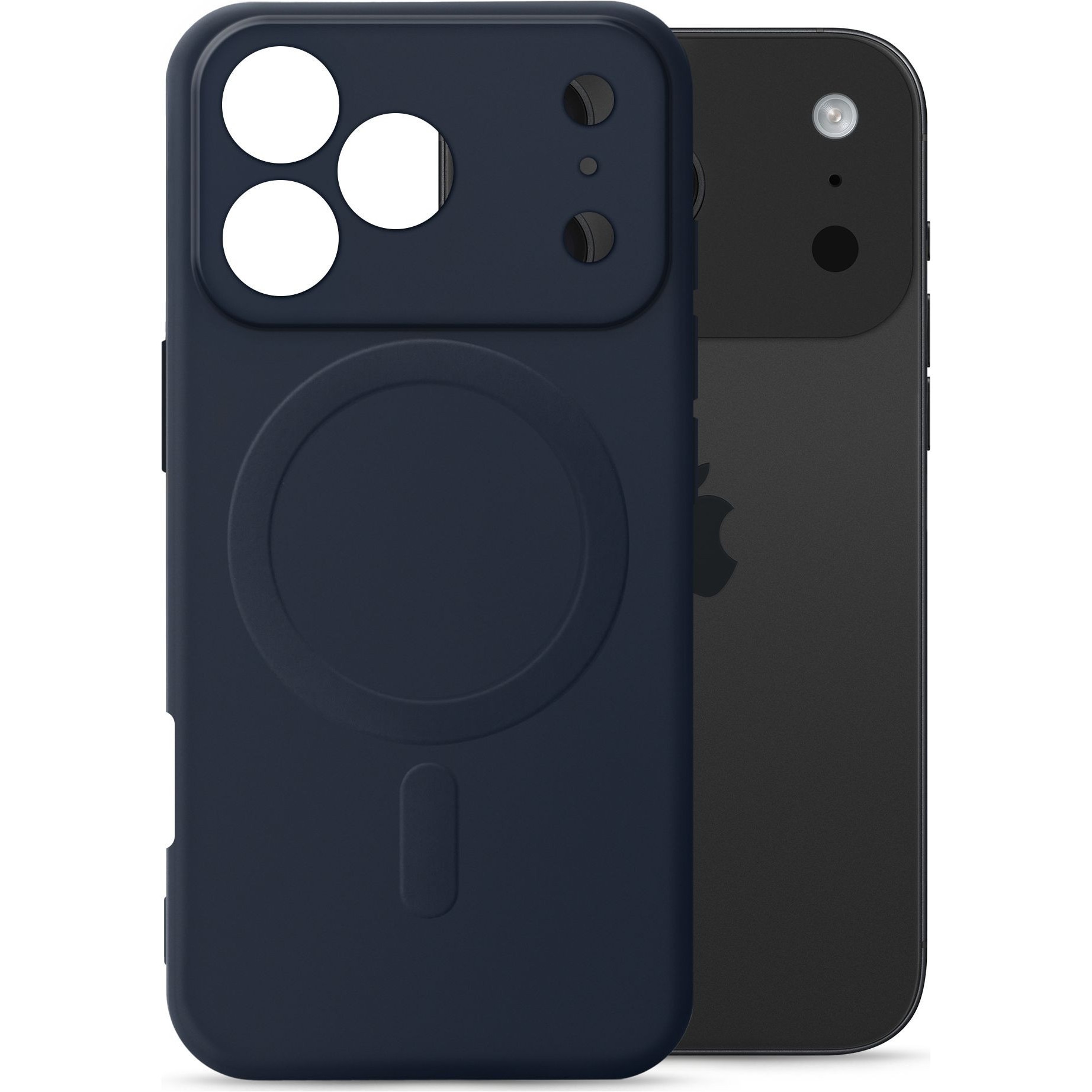 Husa silicon pentru Iphone 17 Pro Mag Safe albastru