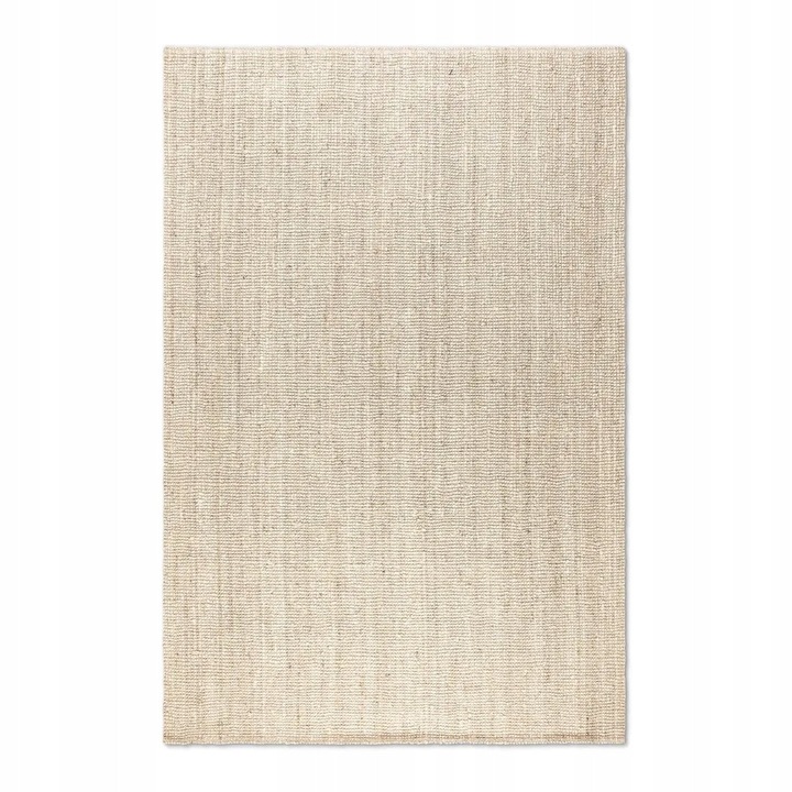 Covor, HANSE HOME, Bouclé, 190x280 cm, Natural, crem, 100% JUTA, 2400g/m2, Certificat Oeko-Tex, pentru incalzire prin pardoseala