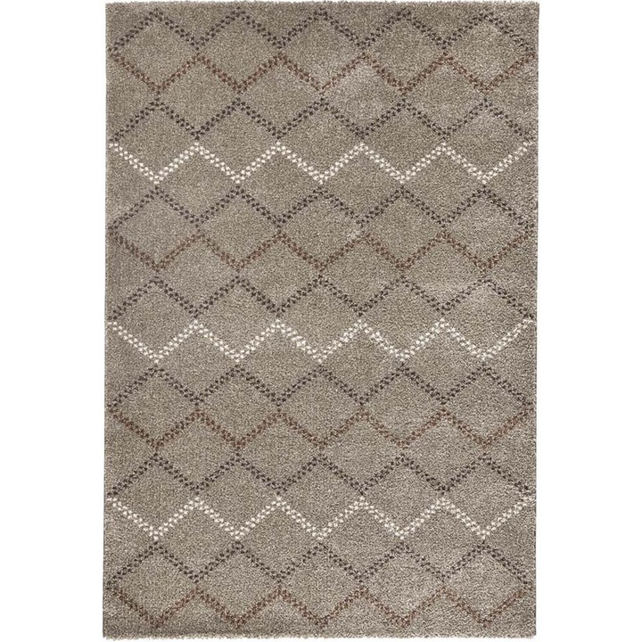Covor, Mint Rugs, 80 Acp x -Sh638 Rojek, 80 cm x 150 cm, Destinatie Pentru Interior, Gramaj Aproximativ 2700 G/M2, Lungime Fir 14 mm, Forma Dreptunghiulara, Maro-Bej