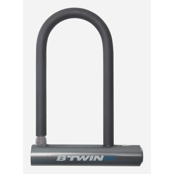 Antifurt bicicleta 500 u gri no size, gri antracit
