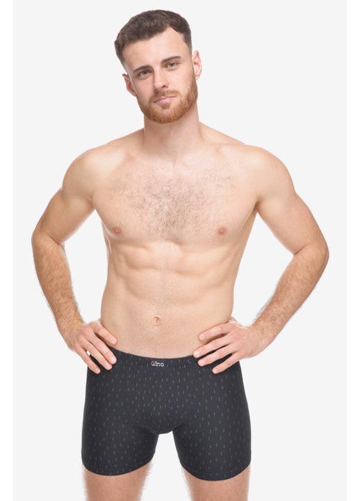 Boxeri barbatesti Gino, design minimalist, negru, bumbac-elastan