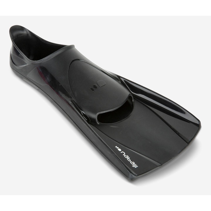 Labe de inot silifins negru 45/46, negru fumuriu