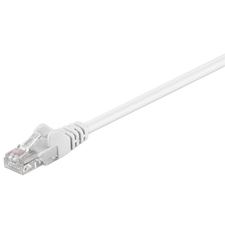 Cablu de retea U/UTP CAT5e, 35M, MicroConnect, alb, PVC