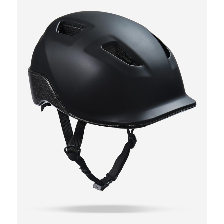 Каска за градско колоездене 100 черна М, графитено черна