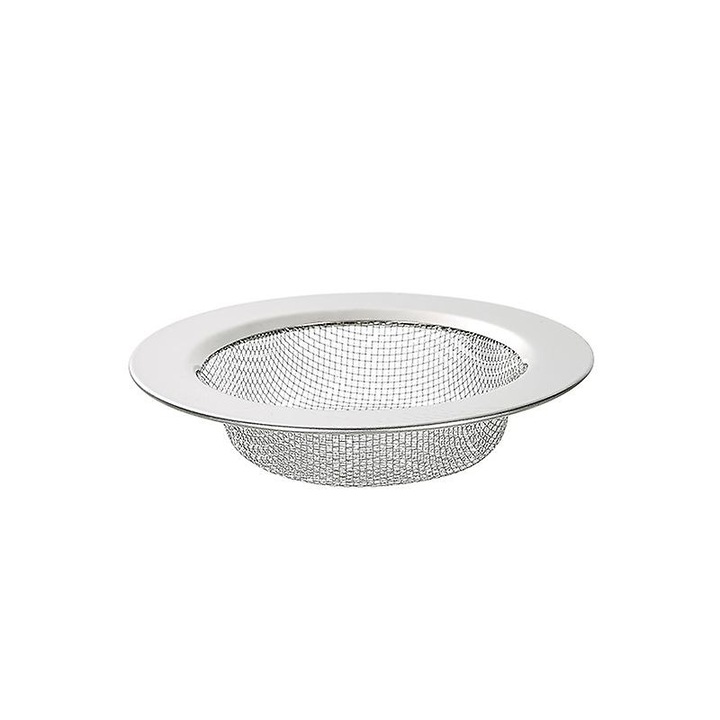 10 db rozsdamentes acél szűrő mosogatóhoz, 11.5x7x3.5cm, ezüst színű