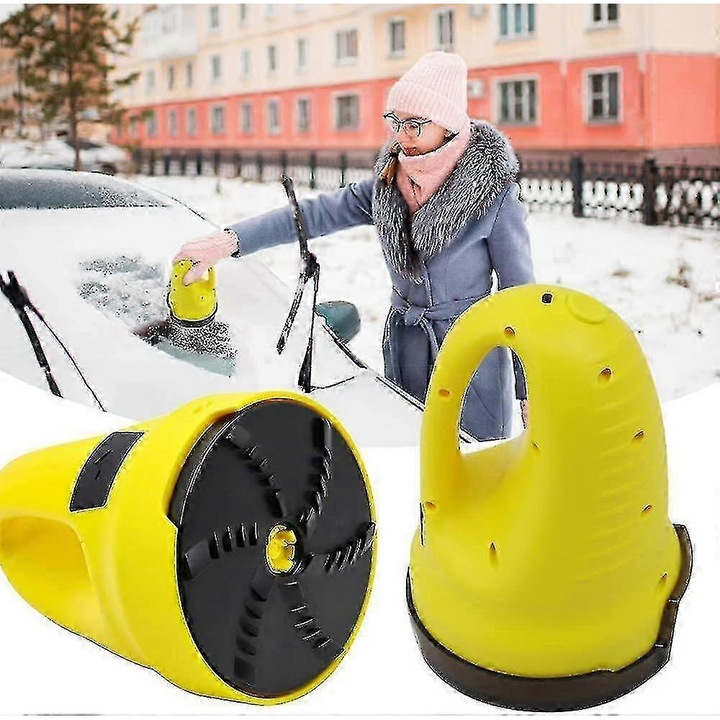 Lopata electrica pentru gheata si zapada, 1 buc, cu racleta din cauciuc, portabila, reincarcabila USB