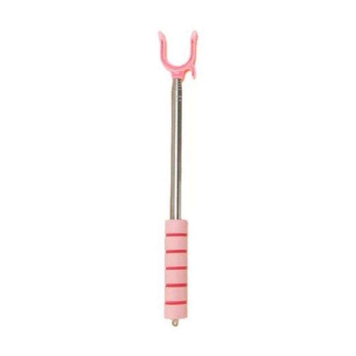 Raft telescopic pentru uscare rufe, inox roz, 38x114cm