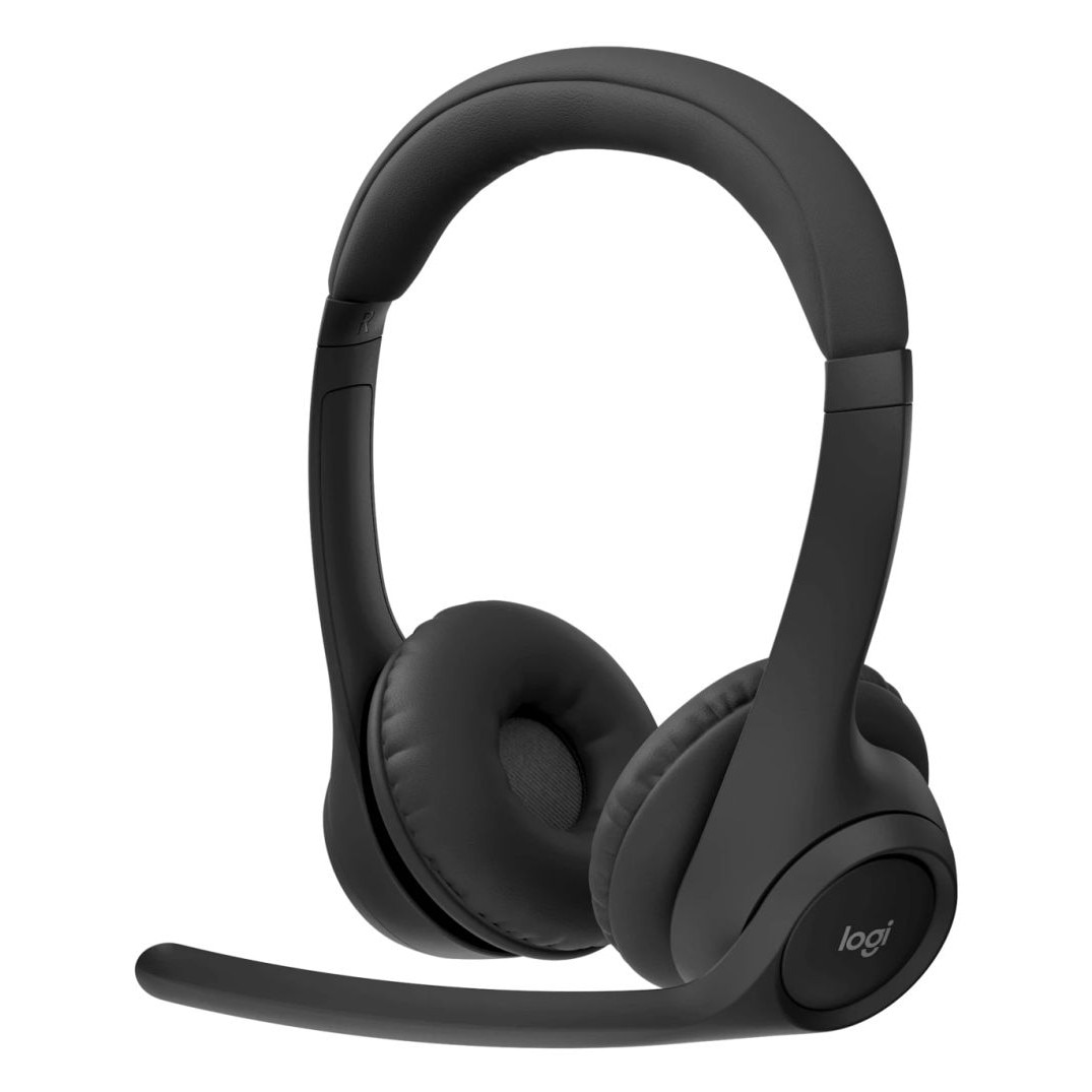 Casti cu fir Logitech ZONE 305, microfon, Bluetooth, negru, USB-C