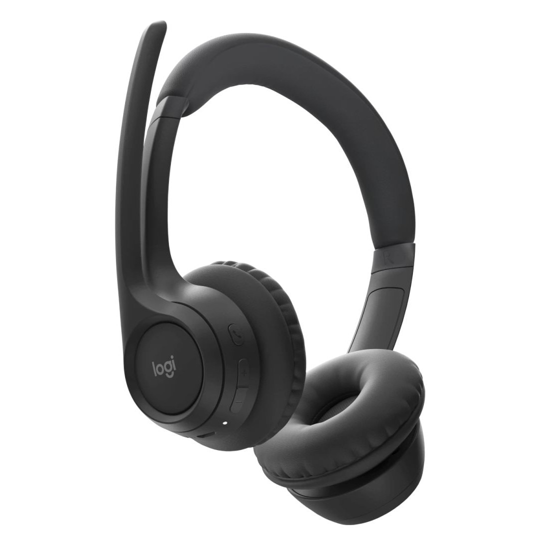 Casti cu fir Logitech ZONE 305, microfon, Bluetooth, negru, USB-C