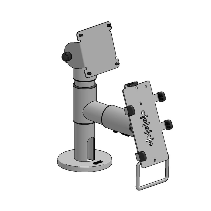 Urmareste VESA 75, ergonomikus monitortartó, fekete, 10 darabos szett