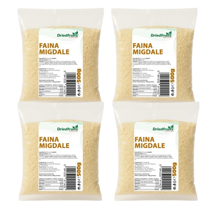 Faina migdale (Pachet 4 buc x 500 g)