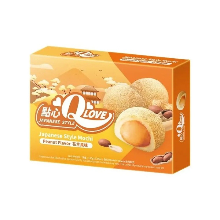 Mochi Q brand cu aromă de arahide, 180g