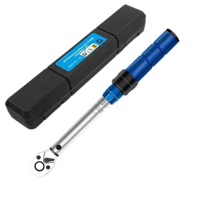 Cheie dinamometrica profi 1/2", 72 dinti, ajustabila, din otel crom-vanadiu, utilizare bidirectionala，10-110N.m(7.4 - 81.1 lb.ft), 1/2"