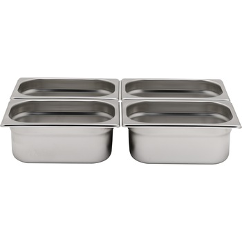 Tava Hendi Gastronorm GN 1/4 150 mm 4.1 lt - gama Profi Line, otel inoxidabil Tava Hendi Gastronorm GN 1/4 150 mm 4.1 lt - gama Profi Line, otel inoxidabil