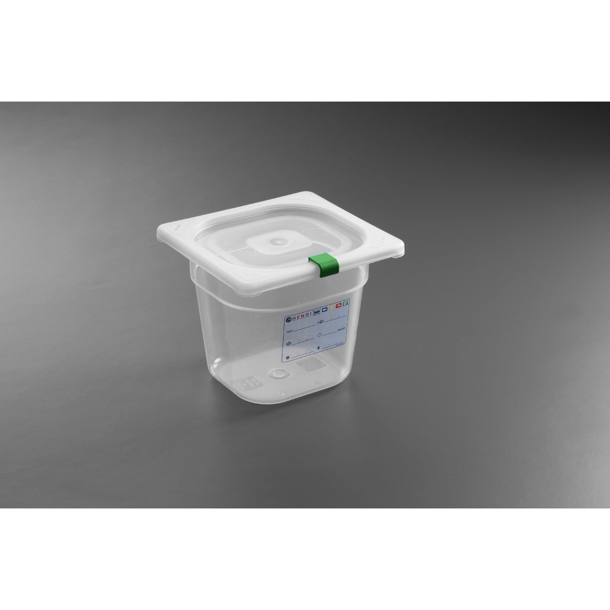 Cutie Gastronorm GN 1/6, H 10 cm,1.3 lt, poliprpilena, Hendi