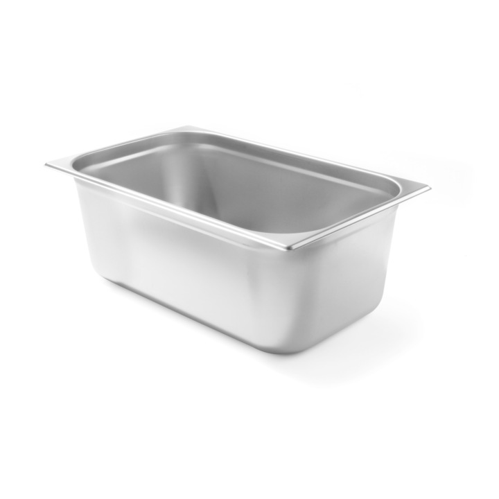 Тава Hendi Gastronorm GN 1/2 65 mm 4 lt, гама Budget Line, неръждаема стомана