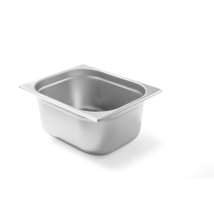 Tava Hendi Gastronorm GN 1/2 200 mm 12.5 lt, gama Budget Line, otel inoxidabil