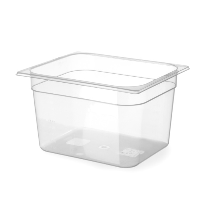 Тава Gastronorm GN 1/2, 325x265x(H)200 mm, 12.5 lt, полипропилен, Hendi