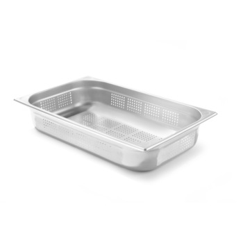 Tava perforata Gastronorm GN 1/1, 530x325x(H)100 mm ,13.2 lt, inox, Hendi Kitchen Line Tava perforata Gastronorm GN 1/1, 530x325x(H)100 mm ,13.2 lt, inox, Hendi Kitchen Line