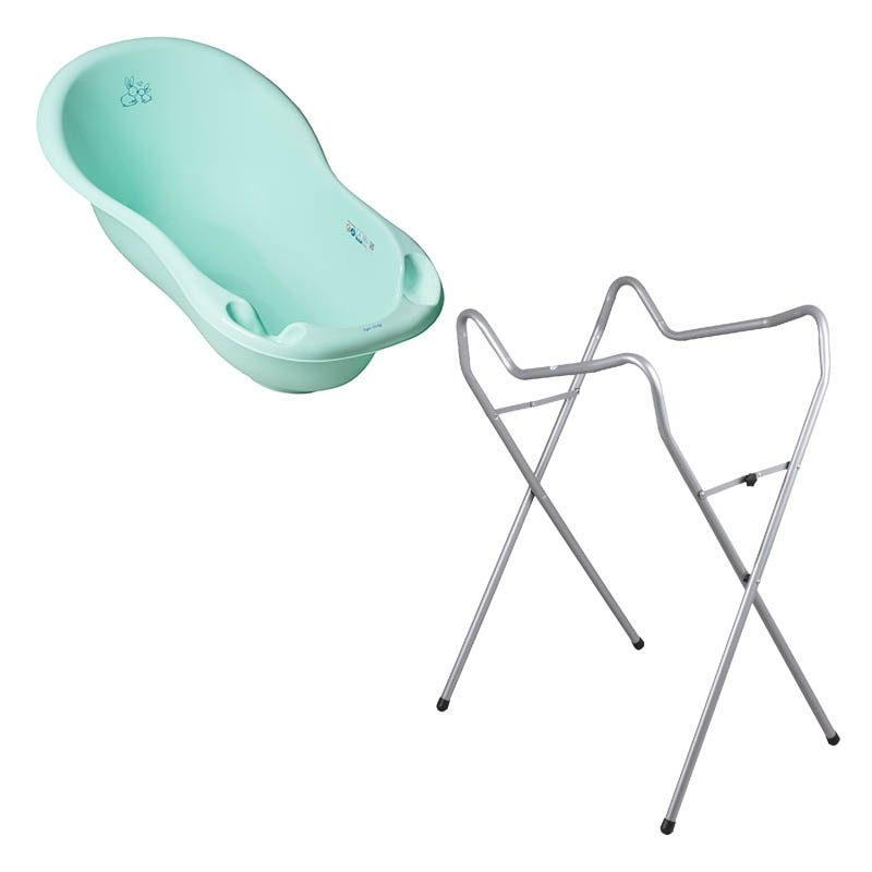 Set cadita 102 cm + Suport universal metalic KR verde