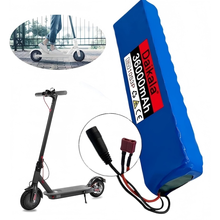 Akkumulátor, Univerzális Li-Ion akkumulátor elektromos rollerhez 36000mAh, 36V
