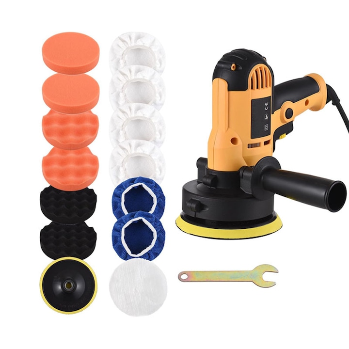 Masina de slefuit electrica Rqiurpn, 700W, 5 inch, viteza variabia, accesorii incluse