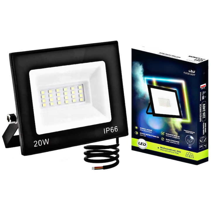 LED прожектор DIGIMAT®, 20 W, 1600 LM, студена бяла светлина 6500 K