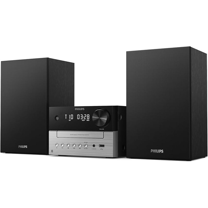 Philips TAM3505M2 Микро Hi-Fi музикална система, с Bluetooth, CD плейър, USB, Auracast FM и DAB радио, 85% PCR материал