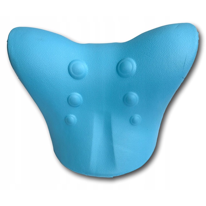 JSM FITNESS nyújtóeszköz nyakra, ergonomikus kialakítás, EVA hab anyag, 22x17.5x12.5cm, kék