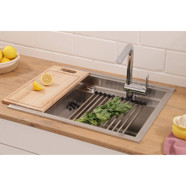 Chiuveta Respekta otel inoxidabil California Workstation 62 x 50