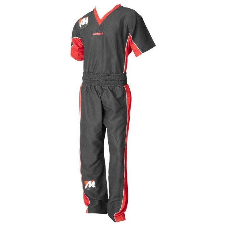 Trening Kickboxing „Airtex”, Manus, aprobat WAKO, Negru-Rosu, 2XL 6023, Rosu/Negru