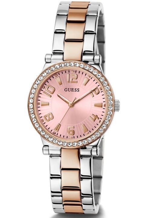 Ceas de dama Guess, carcasa de 32 mm, curea din Otel rezistenta la apa 1 ATM, GW0686L4