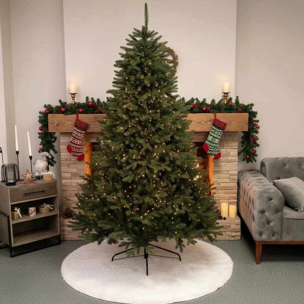 2022white × green christmas wreathe① Brad artificial Christmas Deluxe by, Alpin Select, integral 3D