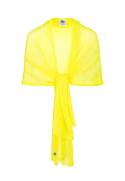 Sal din alpaca, You by Tokarska, neon galben, usor, multifunctional