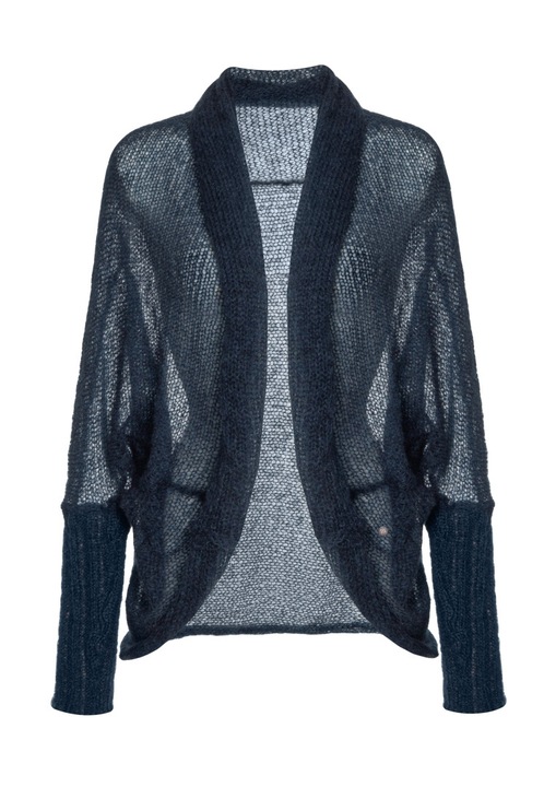 Cardigan dama, You by Tokarska, alpaca, bleumarin.