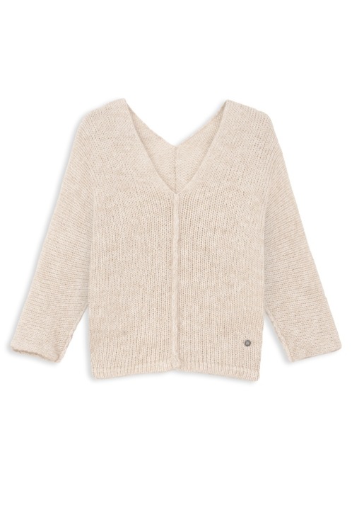 Pulover dama, You by Tokarska, Liliana, moale, bej, alpaca, handmade