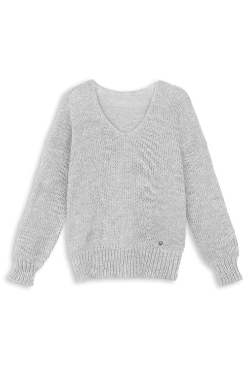 Pulover dama, You by Tokarska, fir alpaca, gri