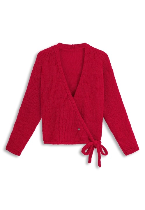 Pulover dama, You by Tokarska, lana handmadedewqfw, Rosu