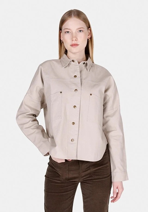 Camasa Cu Maneca Lunga De Dama Vizon Regular Fit 8684112597843