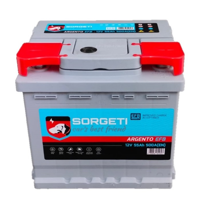 Baterie auto SORGETI ARGENTO EFB 55Ah