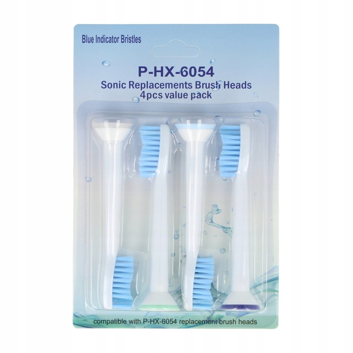 P-HX-6054 utángyártott fogkefe fej szett készlet, LRTM, 4db / csomag