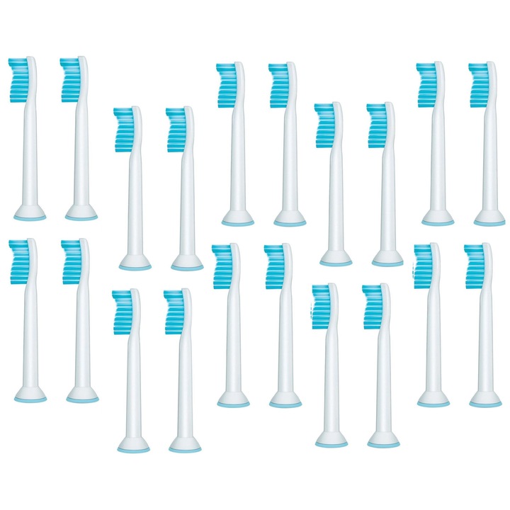 Резервни глави за електрическа четка за зъби LRTM, съвместими с Philips Sonicare, ProResults C1, P-HX6054, 20 броя
