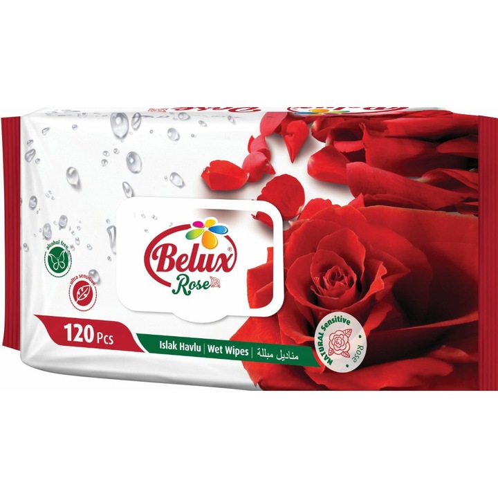Belux nedves törlőkendő, 120 db