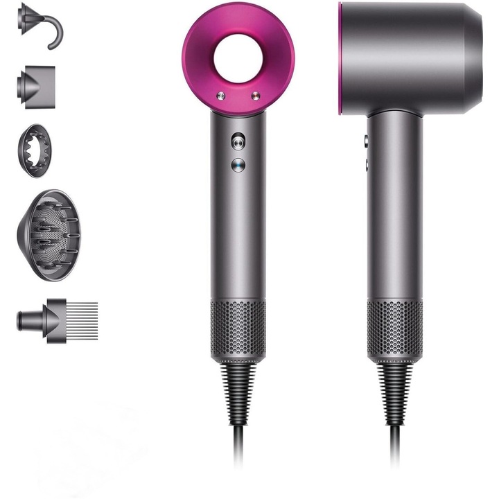 Сешоар Dyson Supersonic HD07 Iron/Fuchsia 1600W, Бърза грижа за косата