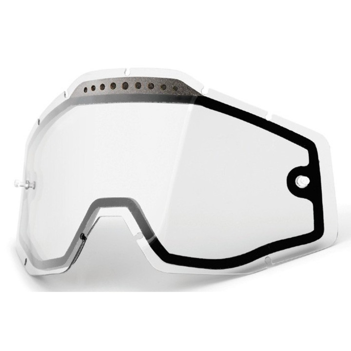 Ochelari sport 100 PROCENT, model Enduro, lentila dubla, transparenta, anti-fog