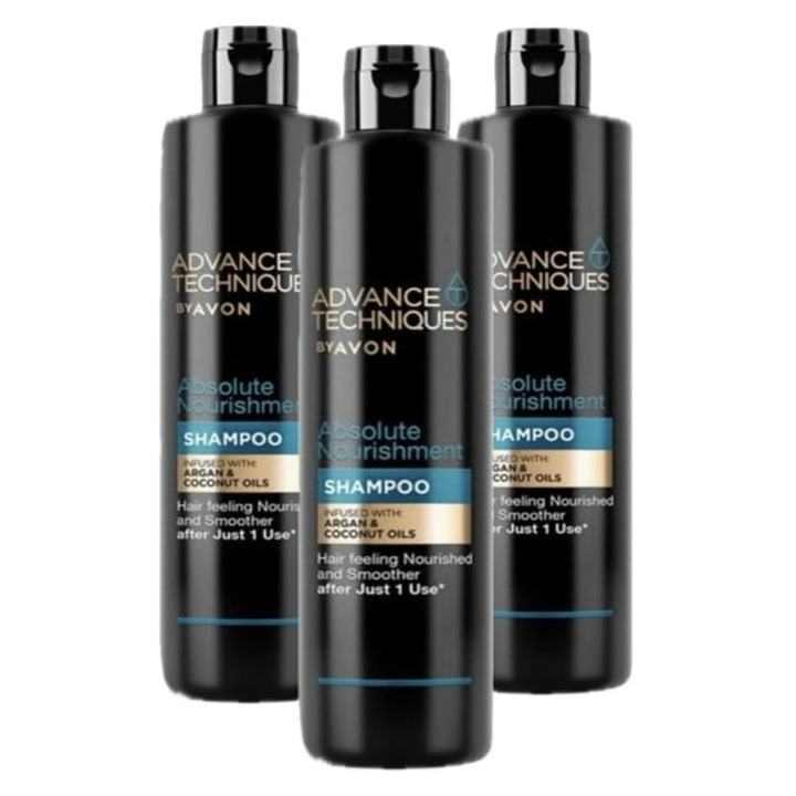 Absolute Nourishment sampon szett argánolajjal, Avon, 3 x 400 ml, unisex, normál hajra