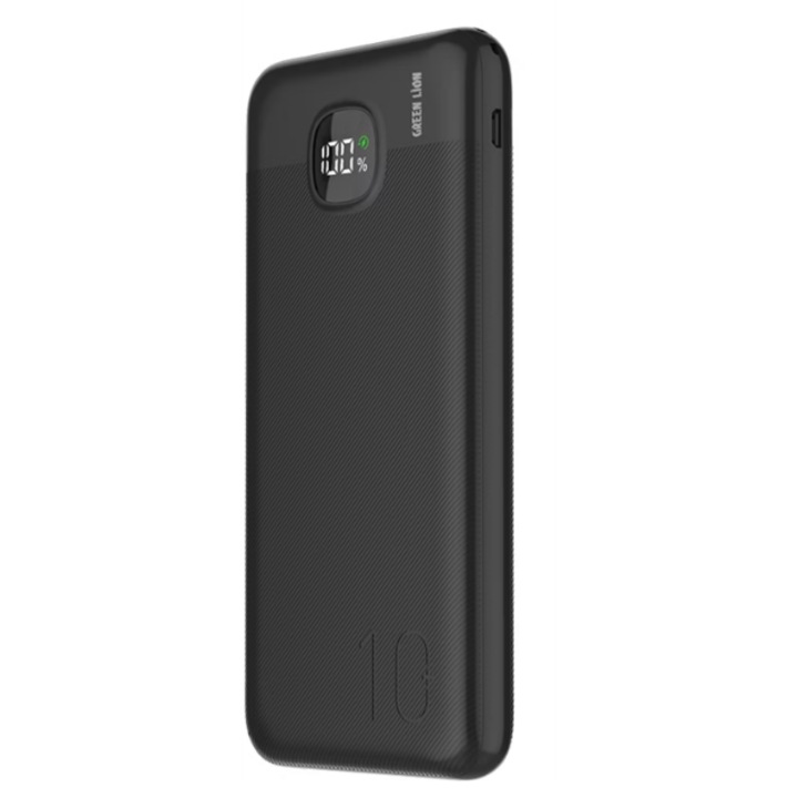 Külső akkumulátor 10 000 mAh, Qualcomm QC 3.0, Power Delivery 3.0, fehér, 2 x USB-A + 1 x USB-C